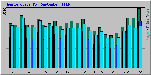 Hourly usage for September 2020