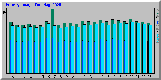 Hourly usage for May 2026