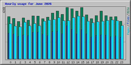 Hourly usage for June 2026